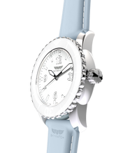 Load image into Gallery viewer, White & Light Blue