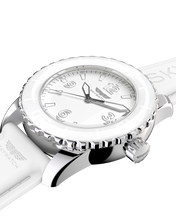 Load image into Gallery viewer, White & Polished Stainless Steel